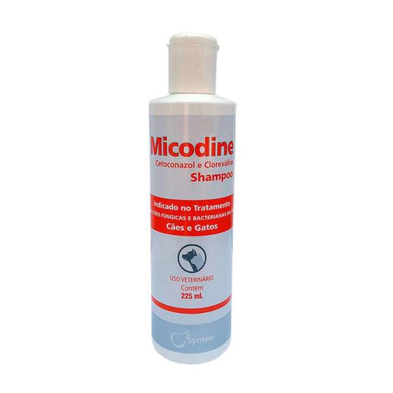 Imagem de Micodine Shampoo 225ml Syntec Dermatológico Cães Gatos