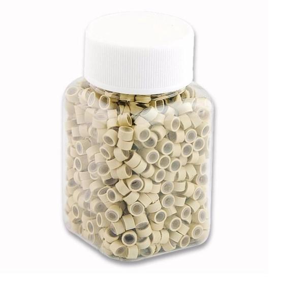 Imagem de Micro Link Rings Anéis Com Silicone Mega Hair Bege 1000 Und