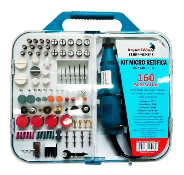 Micro Mini Retifica Potente Profissional Lixadeira C/ Maleta 160 Peças Acessórios 250w 25000rpm 110v Menor preço em Micro Mini Retifica Potente Profissional Lixadeira C/ Maleta 160 Peças Acessórios 250w 25000rpm 110v