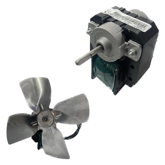 Imagem de Micro Motor Ventilador 1/100 Metalfrio Hélice Aluminio 127V