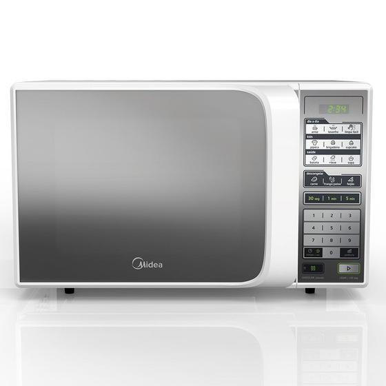 Micro-ondas 31 Litros Midea MTFE41 Branco Espelhado 110V Menor preço em Micro-ondas 31 Litros Midea MTFE41 Branco Espelhado 110V