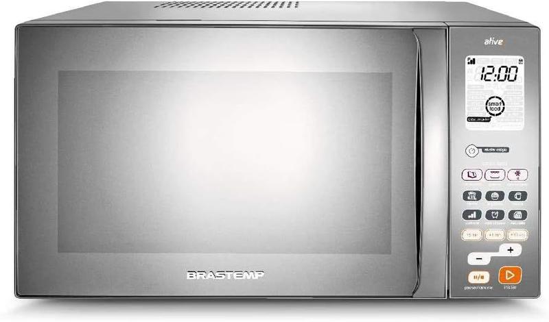 Imagem de Micro-ondas Brastemp 127v 1000W 38L Cinza Espelhado com Grill BMJ38ARANA
