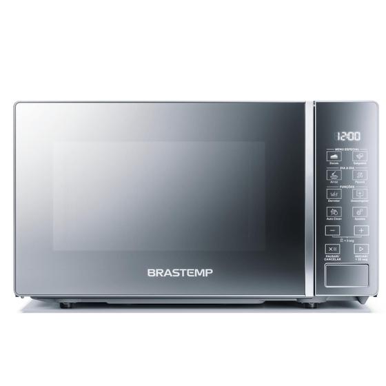 Imagem de Micro-ondas Brastemp 20 Litros cor Inox Espelhado com Funções Pré-preparo - BMS20AR