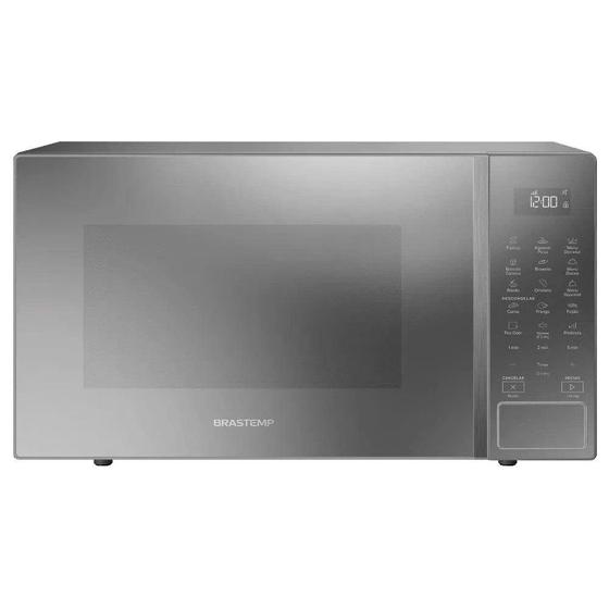 Micro-ondas Brastemp 32 Litros BMS46AR Espelhado com Menu Gourmet, Inox, Menor preço em Micro-ondas Brastemp 32 Litros BMS46AR Espelhado com Menu Gourmet, Inox,