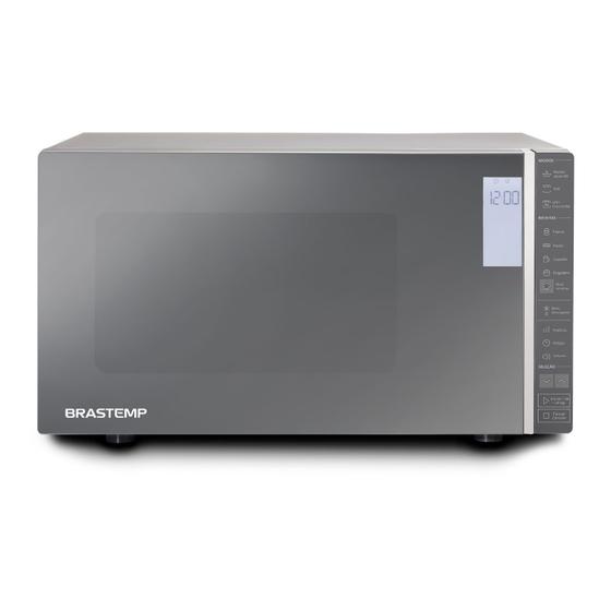 Micro-ondas Brastemp 32 Litros cor Inox Espelhado com Grill e Painel Integrado - BMG45AR Menor preço em Micro-ondas Brastemp 32 Litros cor Inox Espelhado com Grill e Painel Integrado - BMG45AR