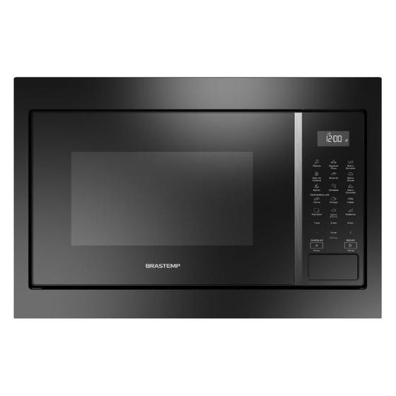 Imagem de Micro-ondas Brastemp de Embutir 32 Litros Preto com 18 Receitas Pré-Programadas BM146AE