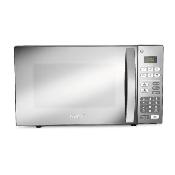 Imagem de Micro-Ondas Consul 20L Cor Inox Espelhado com Função Descongelar CM020BF