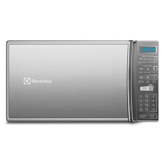 Imagem de Micro-ondas de Bancada Electrolux Prata 27L com 55 receitas pré-programadas no Menu Online (MS37R)