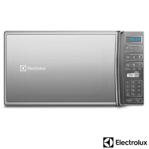 Imagem de Micro-ondas de Bancada Electrolux Prata 27L com 55 receitas pré-programadas no Menu Online (MS37R)