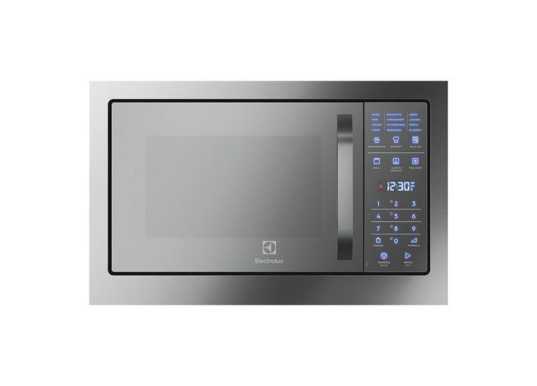 Imagem de Micro-ondas de Embutir Electrolux 29L cor Inox Espelhado com Função Grill e Painel Blue Touch (MB38T)