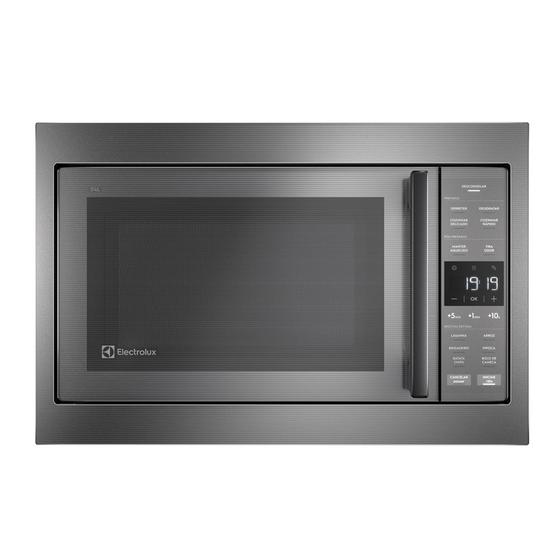 Imagem de Micro-ondas de Embutir Electrolux 34L cor Inox Experience com Painel Inteligente (ME3BC)