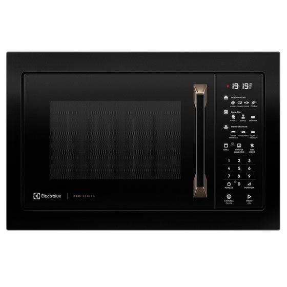 Imagem de Micro-ondas de Embutir Electrolux Pro Series com 34 Litros de Capacidade e Grill Preto - MV43T