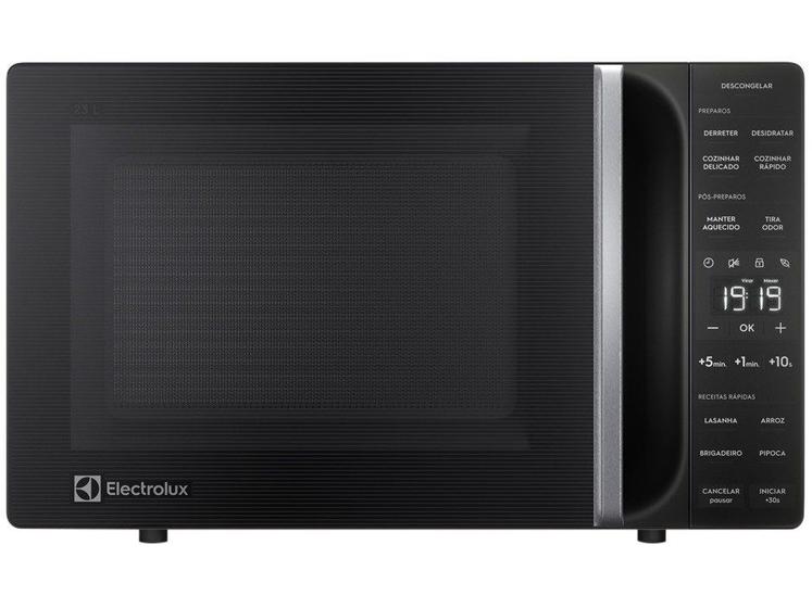 Micro-ondas Electrolux 23L Preto Efficient com Descongelamento Assistido (ME23P) Imagem de Micro-ondas Electrolux 23L Preto Efficient com Descongelamento Assistido (ME23P)