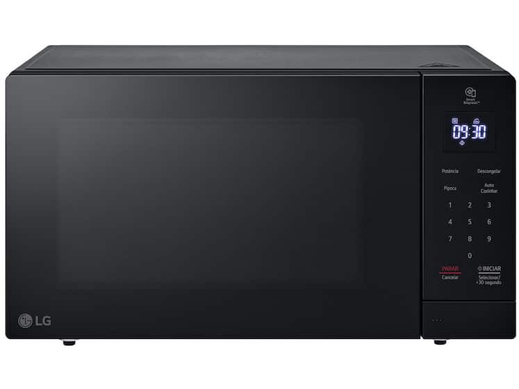 Micro-ondas LG 30L Preto Solo NeoChef MS3033DS