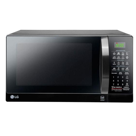 Imagem de Micro-ondas LG Easy Clean Preto 30L 127V MS3097AR