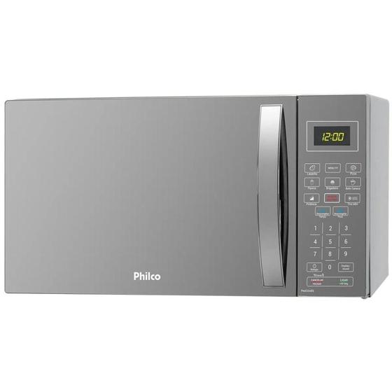 Imagem de Micro-ondas Philco PMO37ES 37L Limpa Fácil Prata com Porta Espelhada 1400W -220V