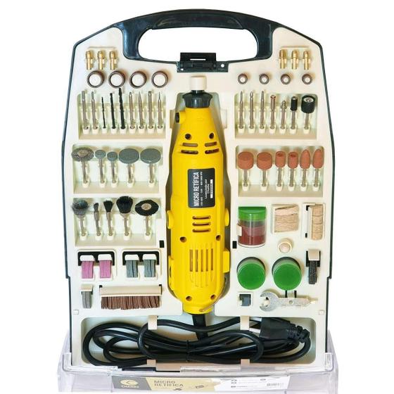 Micro Retífica Com 234 Acessórios E Maleta Mini Furadeira Menor preço em Micro Retífica Com 234 Acessórios E Maleta Mini Furadeira