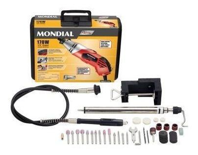 Micro retífica com 44 acessórios - FMR-01 (220v) - Mondial Menor preço em Micro retífica com 44 acessórios - FMR-01 (220v) - Mondial