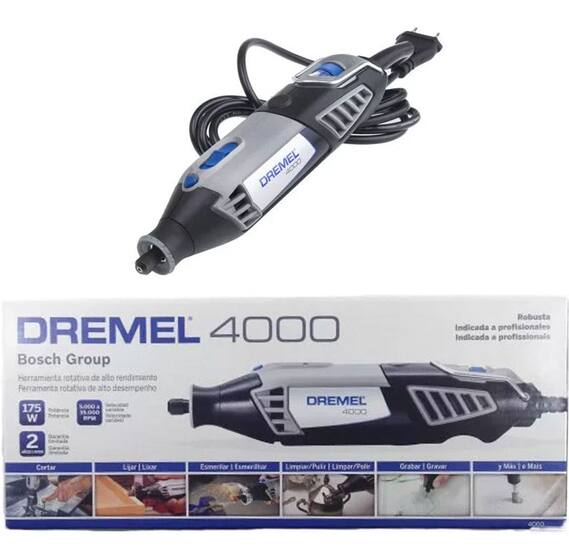 Micro Demel Micro retifica dremel 4000 220v solo - f0134000gb - Micro Retífica ...
