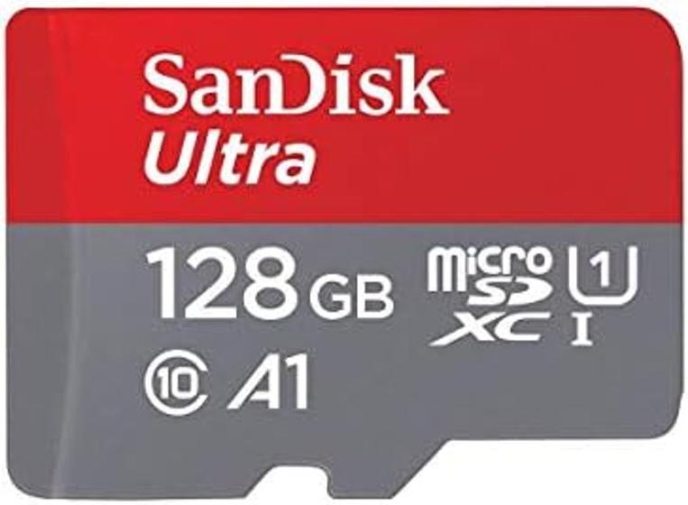 Micro sd 128gb sandisk ultra 100mb/s c10 Menor preço em Micro sd 128gb sandisk ultra 100mb/s c10