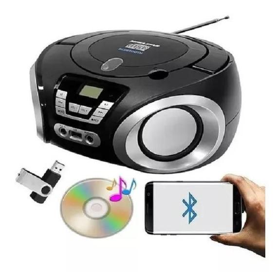 Imagem de Micro System Bluetooth Megastar MP-1842BT USB FM Preto/Prata