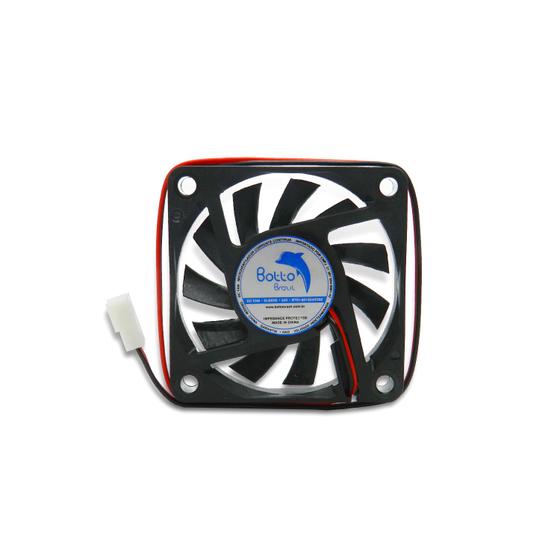 Imagem de Micro Ventilador Cooler Fan Mini 60x60x10 Mm 24v Dc 60mm 6cm Sleeve Bucha Brushless Alta Rotação 2 fios Conector 2 Pinos Modelo BT01-601024HSB2