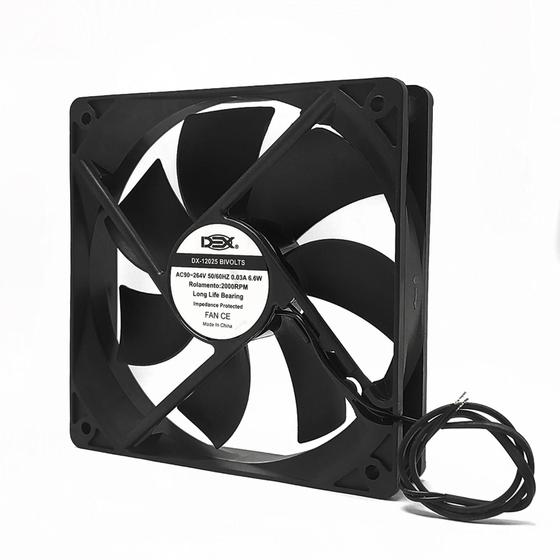 Imagem de Micro Ventilador Cooler Ventoinha 120x120x25 110/220v Bivolt - dex