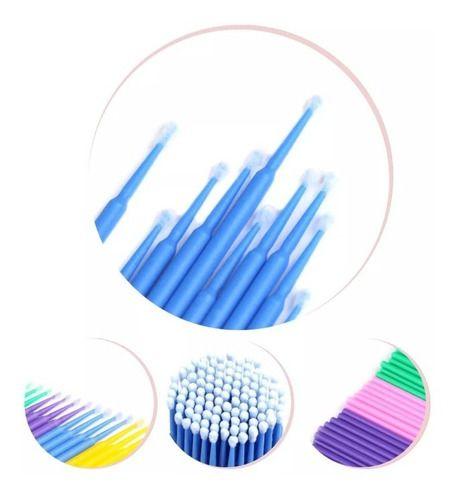 Imagem de Microbrush Aplicador Cílios E Sobrancelhas 100 Hastes.