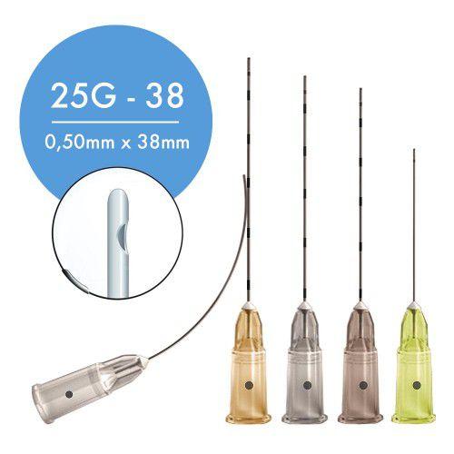 Imagem de Microcânula Slim Para Preenchimento 25Gx38 com 10 Unidades Fabinject