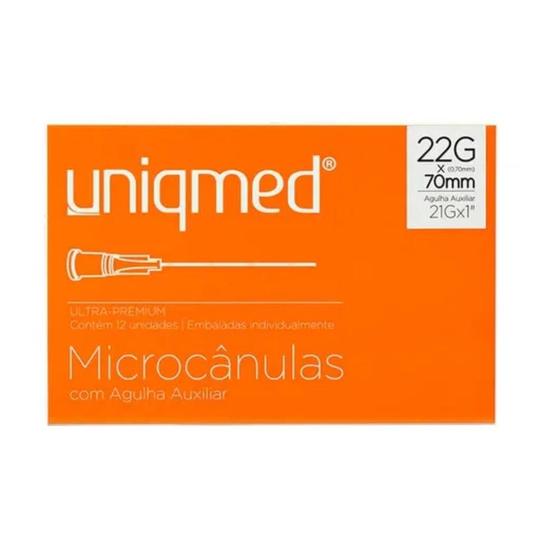 Imagem de Microcânulas C/ Agulha Auxiliar 22g X 70mm (21gx1 ) C/ 12 und