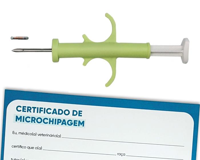 Imagem de Microchip animal 2,12x12 mm kit com 100 un. com certificados