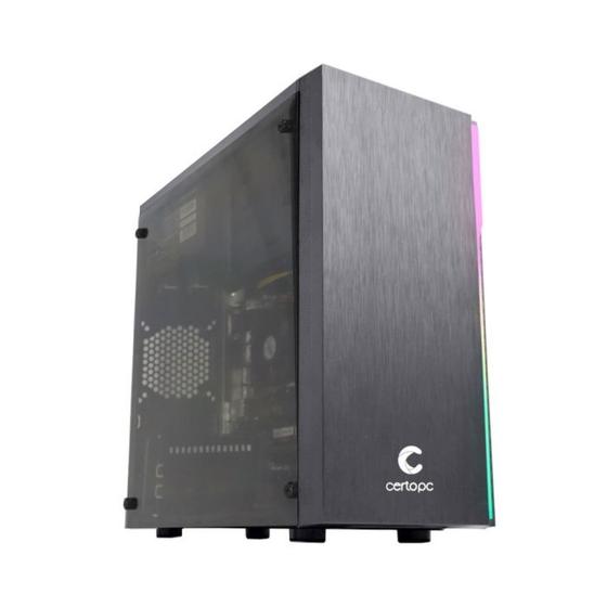 Imagem de Microcomputador Certo PC Smart II Intel 4339 TC Intel Core i3 12100 UHD Intel 730 DDR4 8GB SSD512NVMe S/Fans Windows 11 