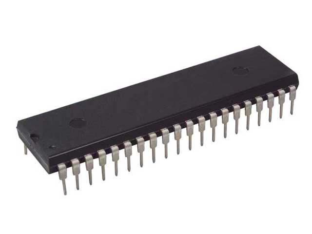 Imagem de Microcontrolador PIC16F877A-I/P DIP-40 - Cód. Loja 3832 - Microchip