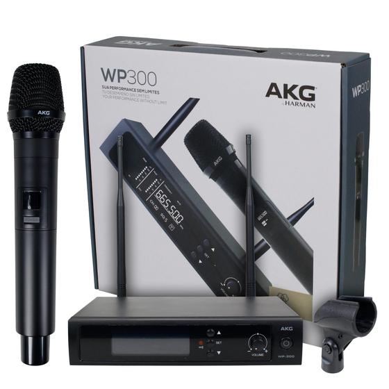 Imagem de Microfone AKG sem fio - WP300 - UHF ORIGINAL HARMAN