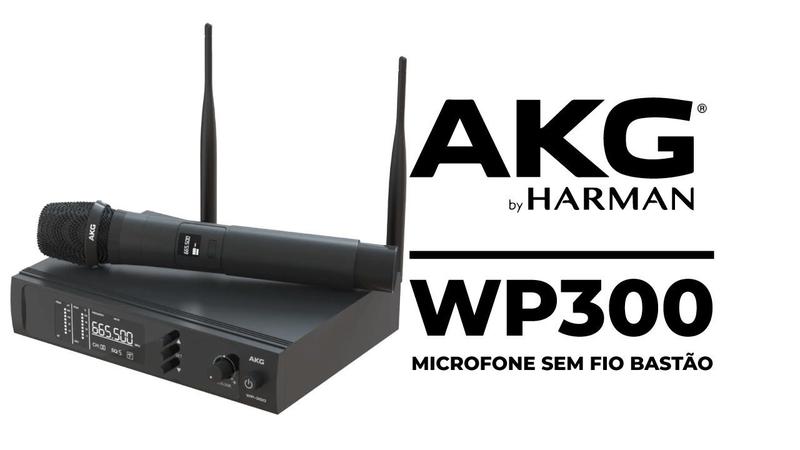 Imagem de Microfone AKG WP300 vocal UHF, Nfe