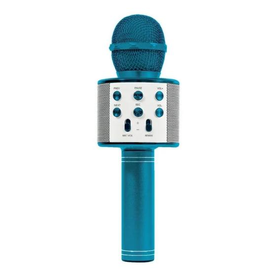 Imagem de Microfone Bluetooth Azul Star Voice Luminus Zoop Toys