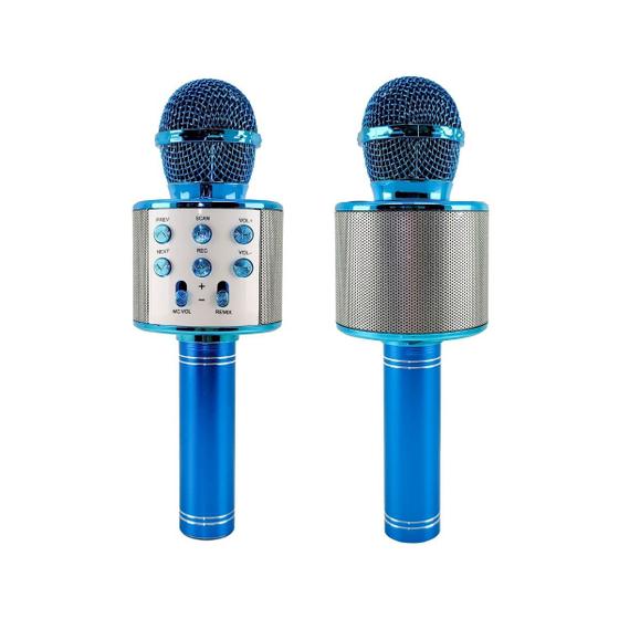 Imagem de Microfone Bluetooth Karaokê Sem Fio Infantil Muda Voz Música