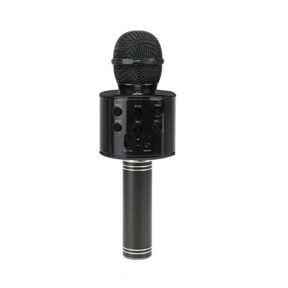 Imagem de Microfone Bluetooth Karaokê Sem Fio Recarregável Preto