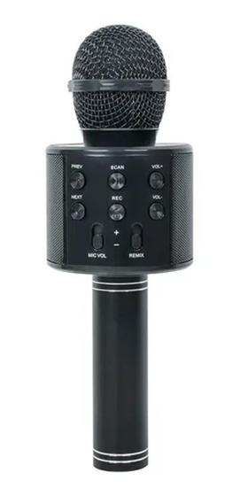 Imagem de Microfone Bluetooth Sem Fio Com Caixa De Som Acoplada Preto