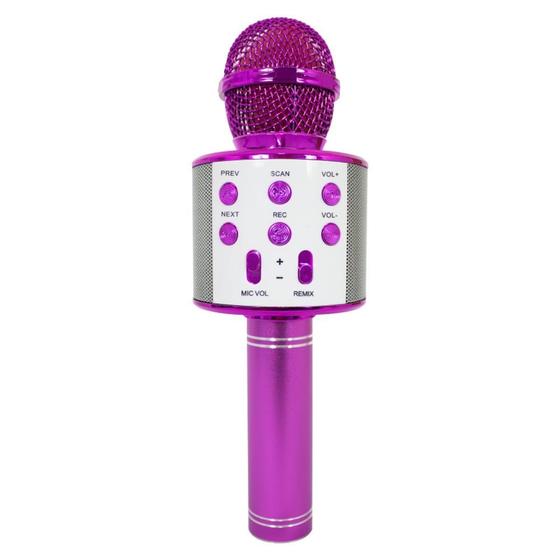 Imagem de Microfone Bluetooth Sem Fio Spring Karaokê Kids SPK-015 Rosa