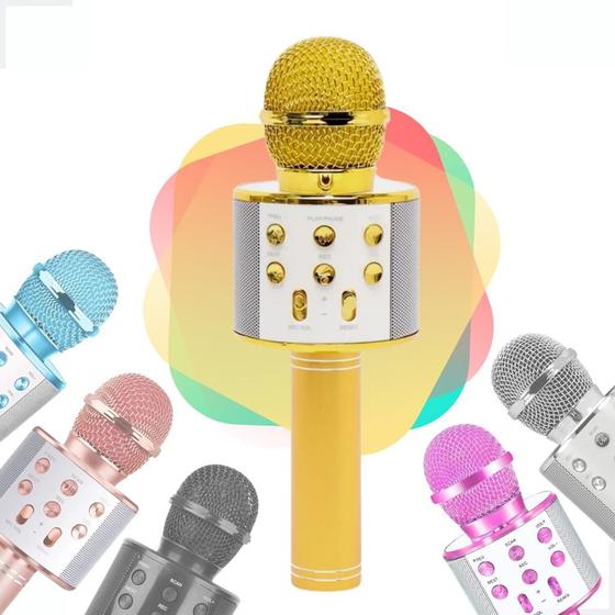 Imagem de Microfone Bluetooth Sem Fio Youtube Karaoke Infantil Festa