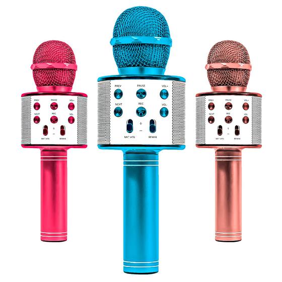 Imagem de Microfone Bluetooth Sem Fio Youtuber Karaoke Reporter Cores - Zoop Toys