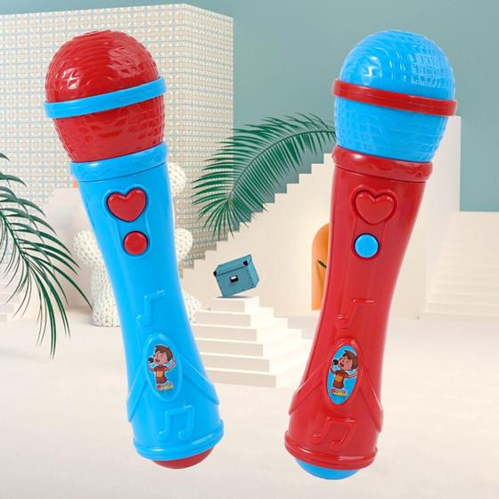 Imagem de Microfone Brinquedo Musical Amplificador de voz Infantil Sai a voz de Verdade