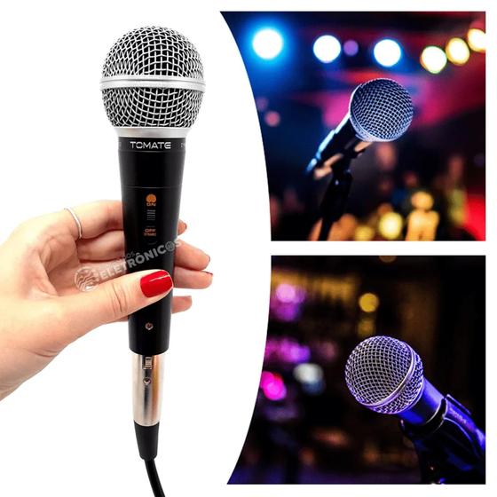 Imagem de Microfone Com Fio Dinâmico Excelente Reprodução de Voz  para Músicos, Karaoke, Palestras MT1012