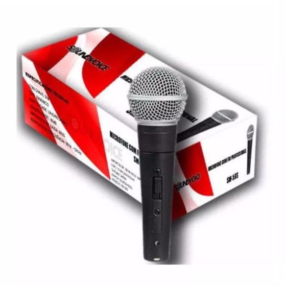 Imagem de Microfone com fio Dinâmico Soundvoice SM-58S SM58