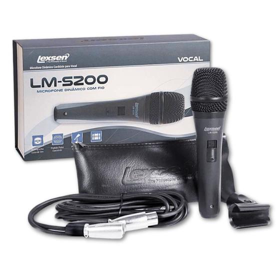 Imagem de Microfone com Fio Lexsen LM-S200 Dinâmico