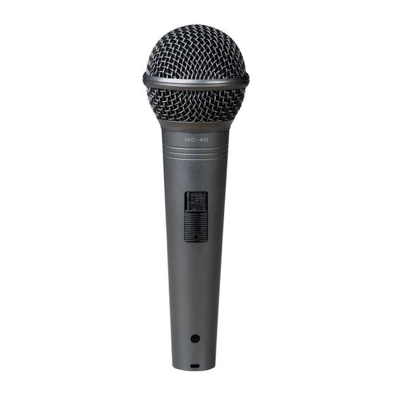 Imagem de Microfone Com Fio Mão Dinâmico Unidirecional MC-40 - VOKAL