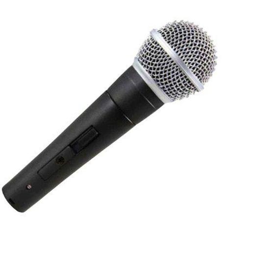 Imagem de Microfone Com Fio Profissional Completo P/ Caixa Som Karaokê KP-M0014 - Knup