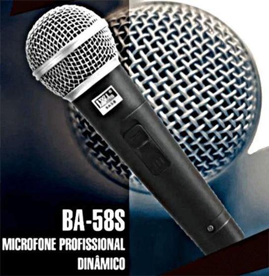 Imagem de Microfone Com Fio Profissional Dinâmico Unidirecional JWL BA-58S