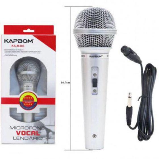 Imagem de Microfone com fio profissional kapbom - ka-m303